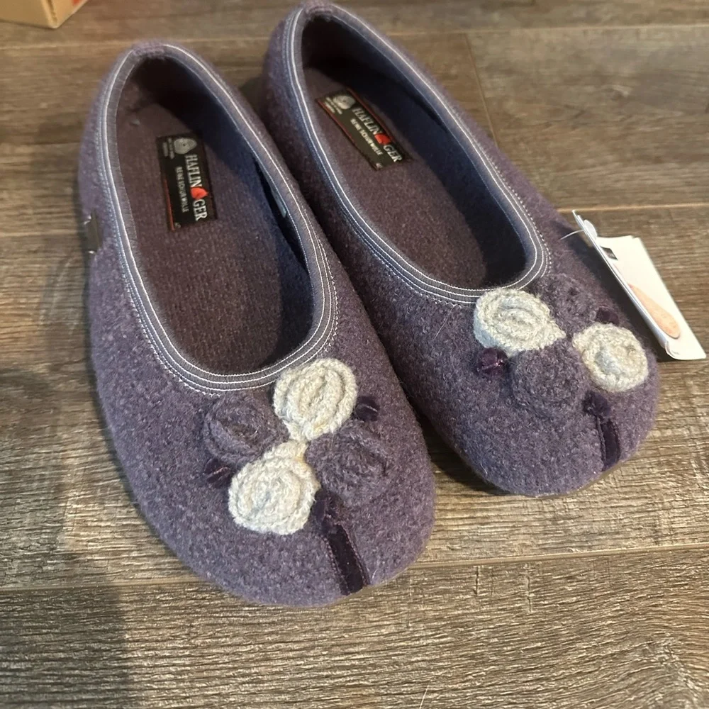 German Slip on ballet Wool Clogs Ugg Loafers